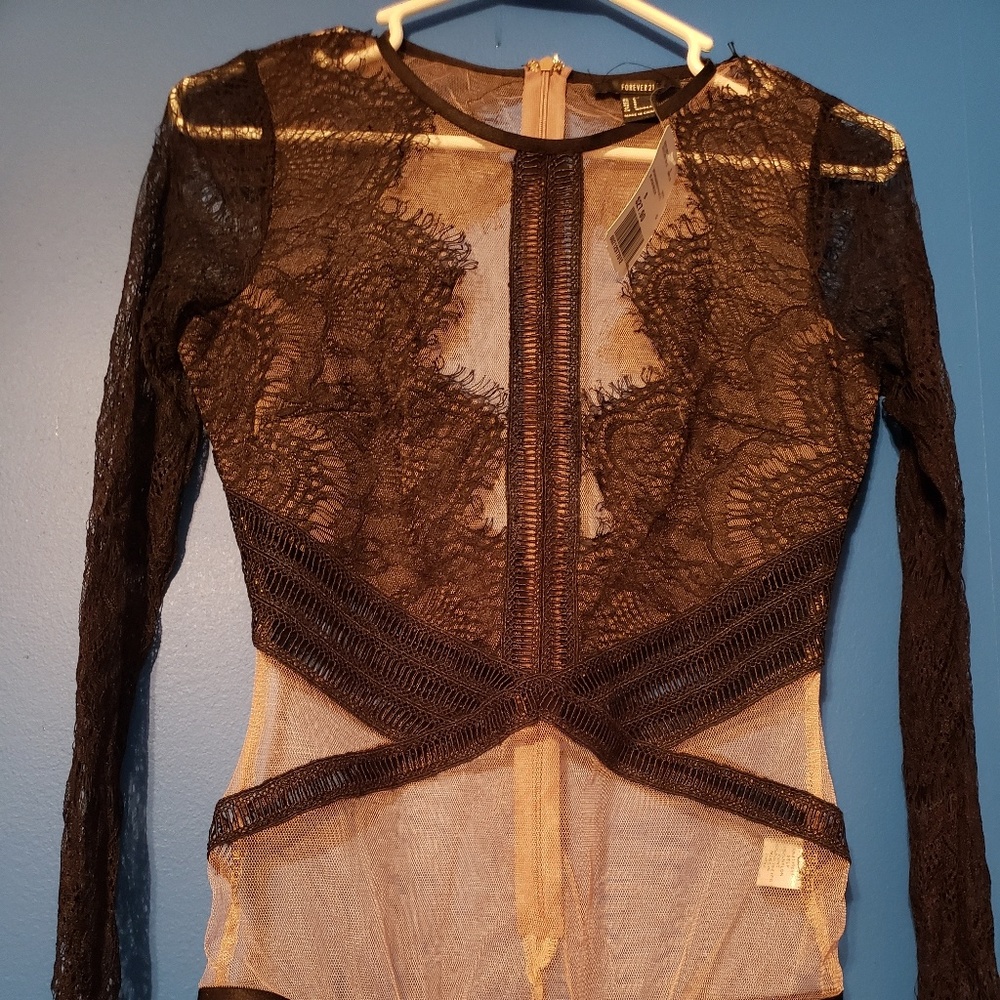 Forever 21 laced bodysuit